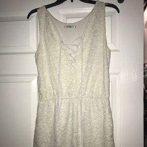 White Lacy Romper